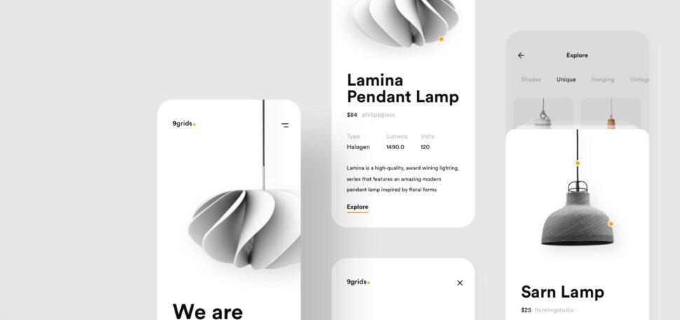 Ecommerce App for Interior Lighting
