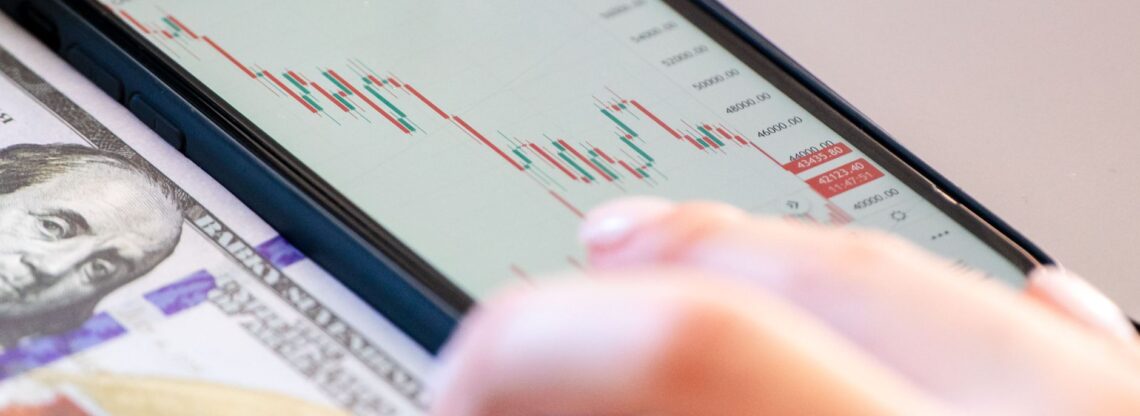 Gráfico de desempenho ilustrando quanto rende copy trade ao longo do tempo