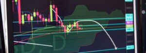 Gráfico ilustrando o preço médio no copy trade e o comportamento do rebaixamento